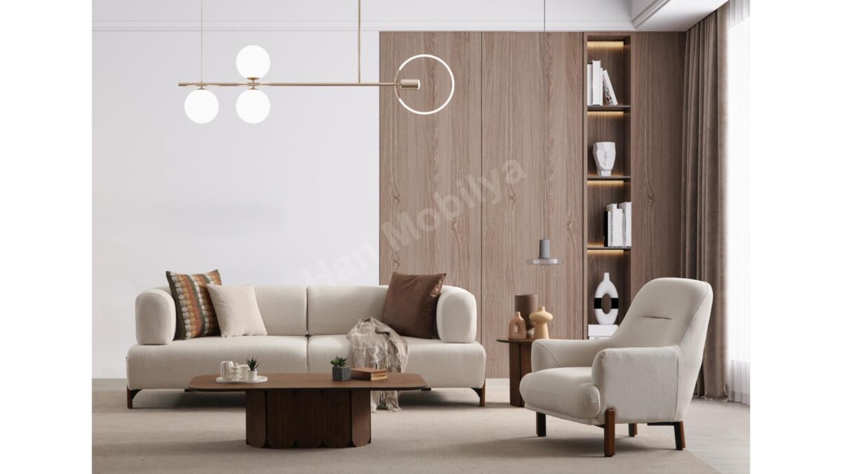 Cratos Wood Yataklı Koltuk Takımı Han Mobilya