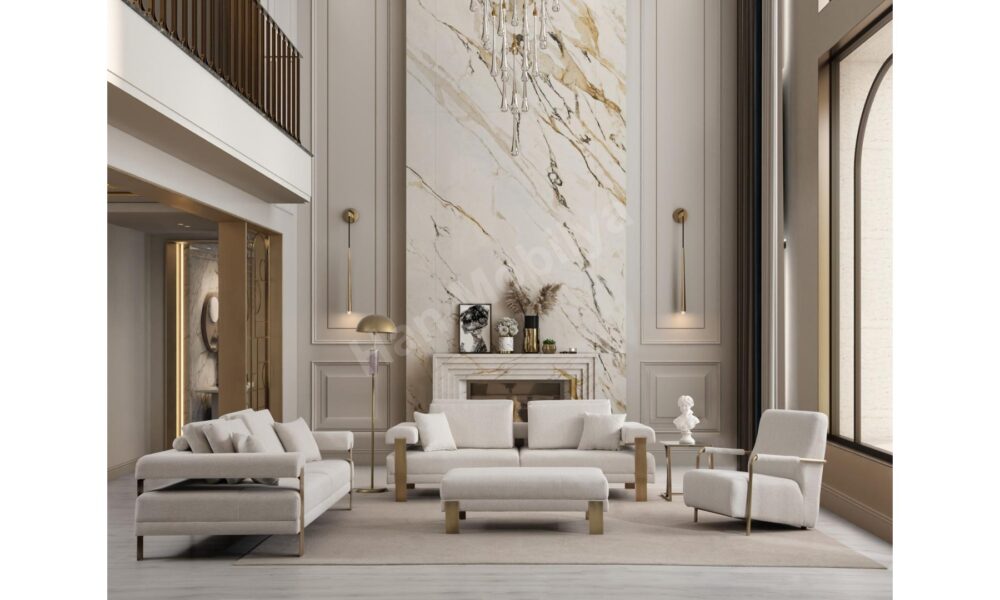 Deep Living Antik Koltuk Takımı Han Mobilya