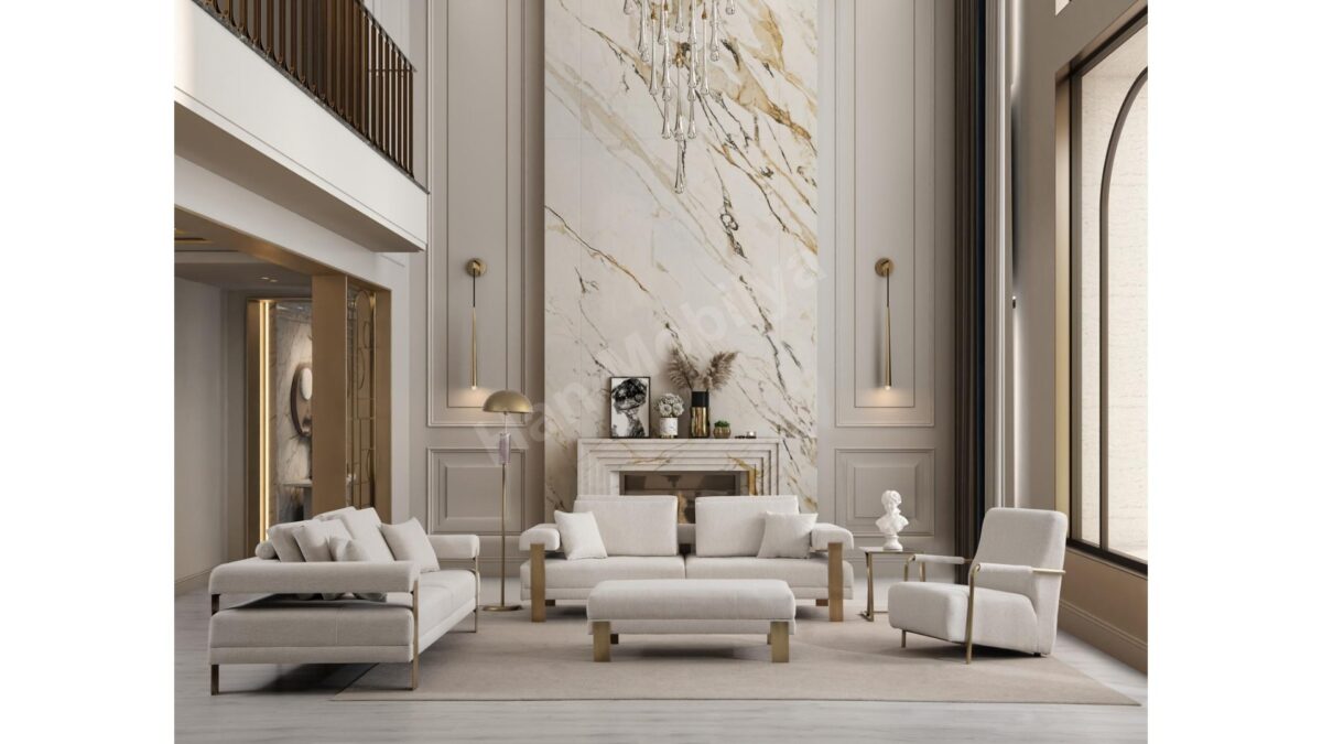 Deep Living Antik Koltuk Takımı Han Mobilya