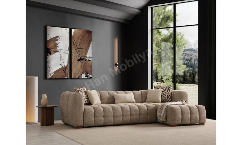 Estanze Yataklı Köşe Koltuk Takımı Han Mobilya