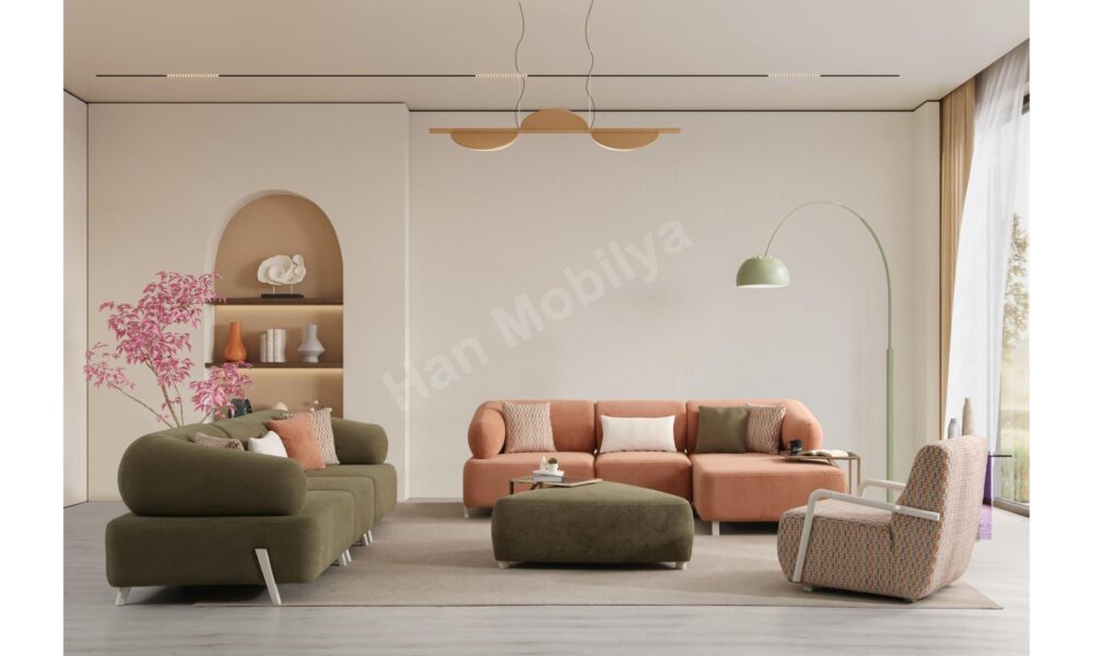 İlyora Yataklı Köşe Koltuk Takımı Han Mobilya