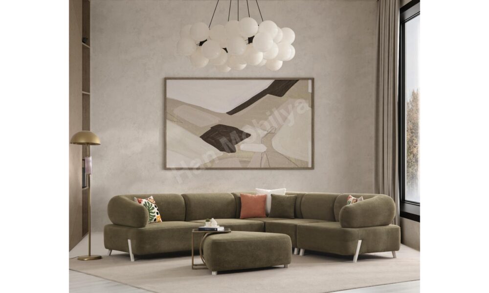 İlyora Yataklı Modüler Köşe Koltuk Takımı Han Mobilya