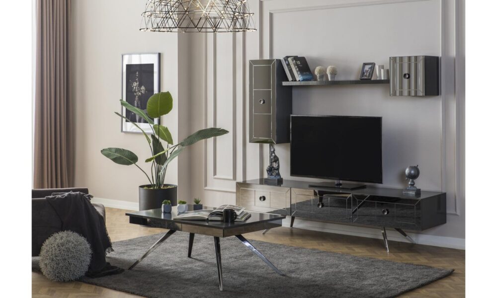 Lexus Antrasit-Gri Tv Ünitesi Han Mobilya