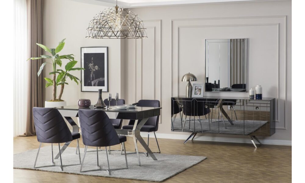 Lexus Antrasit-Gri Yemek Odası Han Mobilya