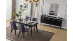 Tesla Siyah Yemek Odası Han Mobilya