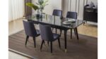 Tesla Siyah Yemek Odası Han Mobilya