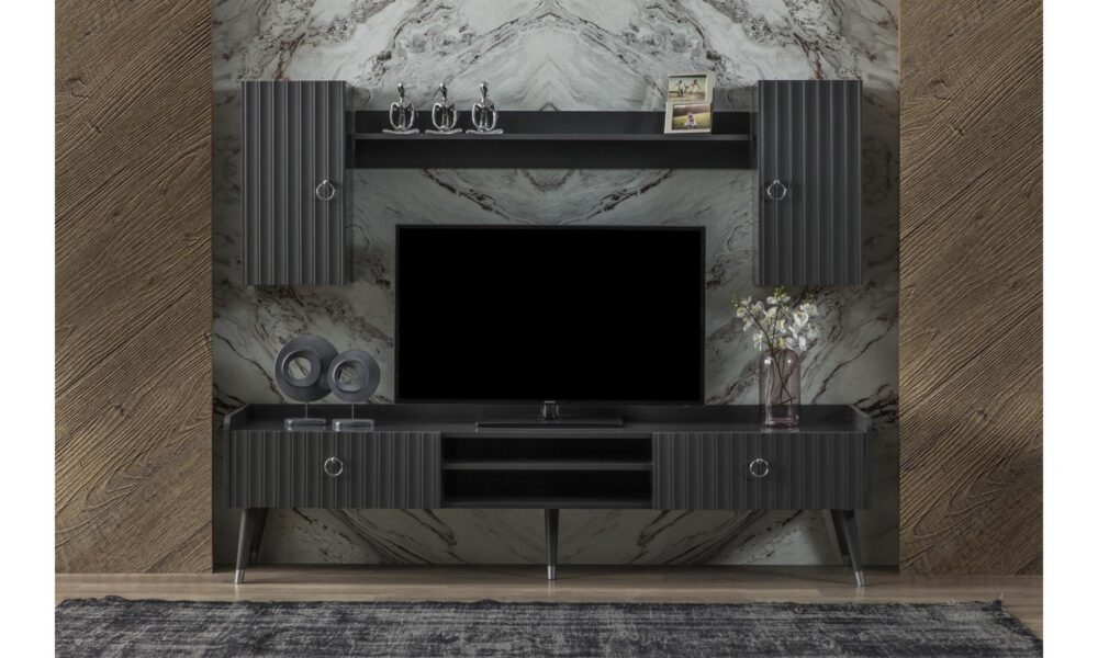 Zen Antrasit-Gri Tv Ünitesi Han Mobilya
