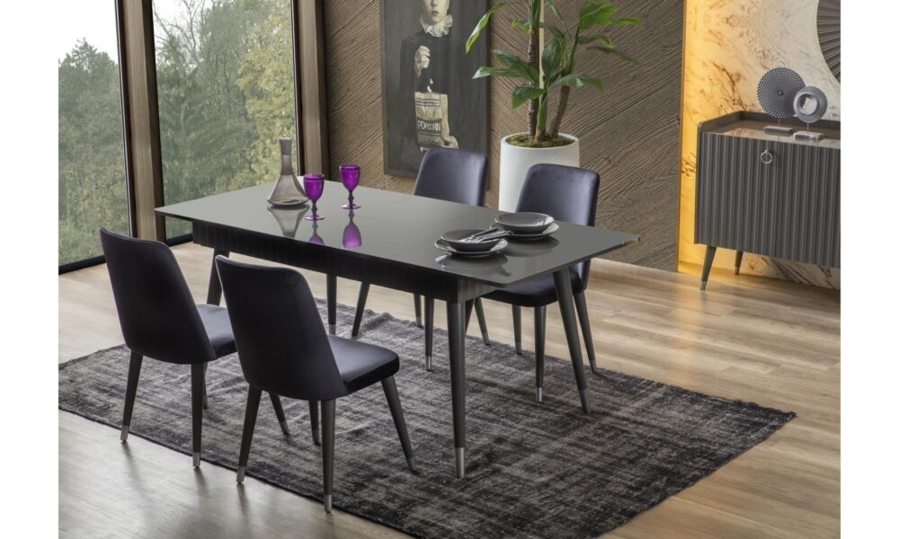 Zen Antrasit-Gri Yemek Odası Han Mobilya