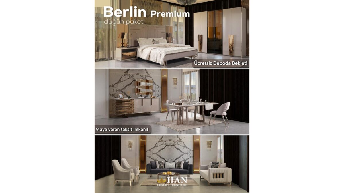 Berlin Premium Düğün Paketi Han Mobilya