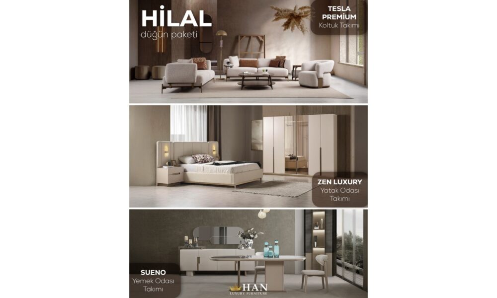 Hilal Düğün Paketi Han Mobilya