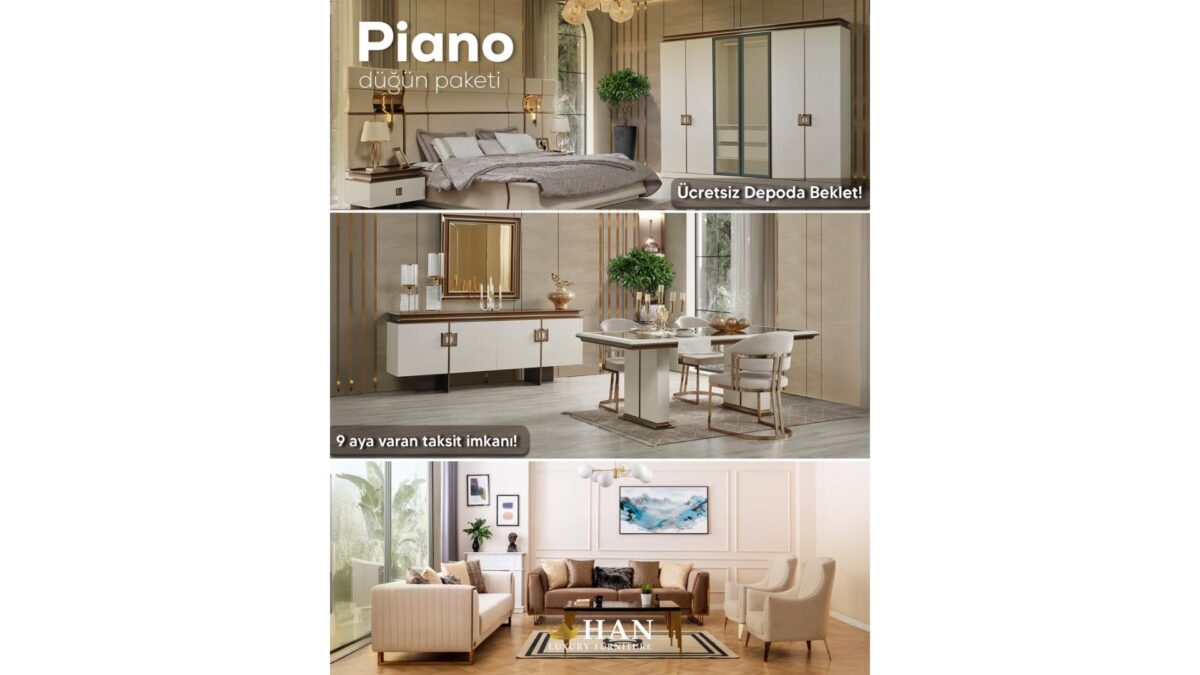 Piano Düğün Paketi Han Mobilya