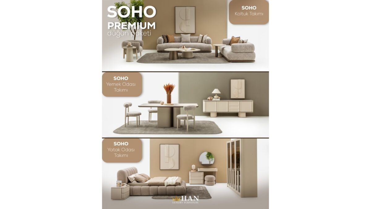 Soho Düğün Paketi Han Mobilya