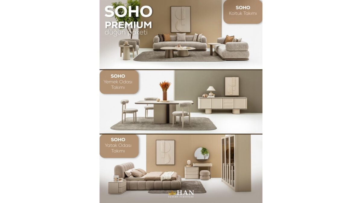 Soho Düğün Paketi Han Mobilya
