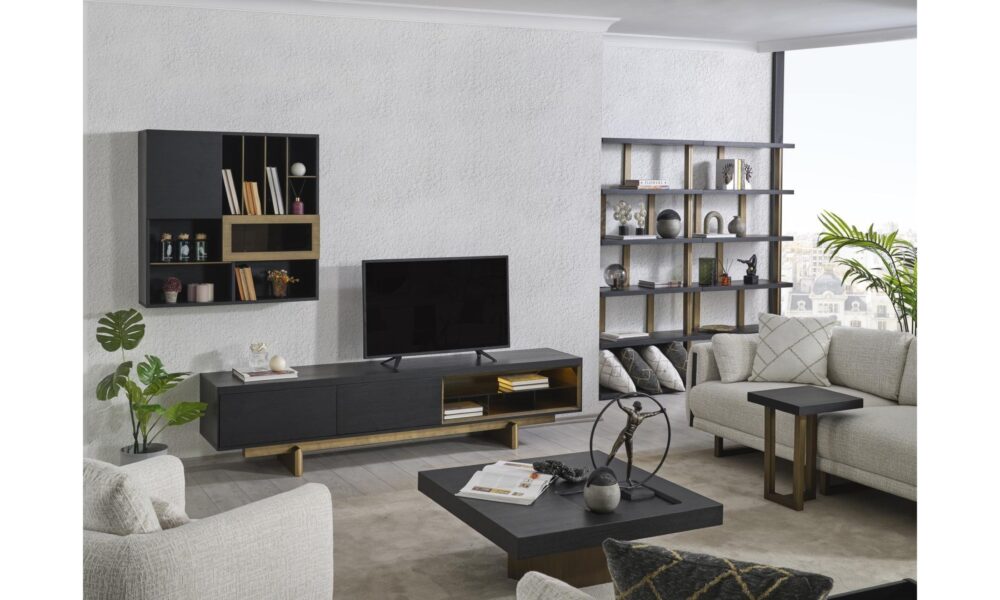 Stella Siyah Tv Ünitesi Han Mobilya