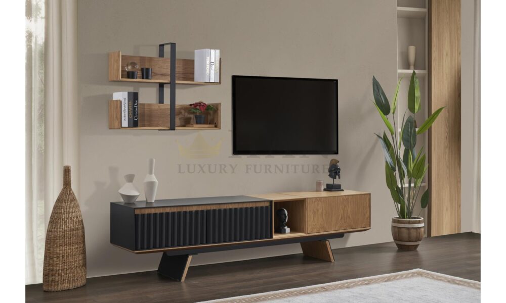 City Siyah Tv Ünitesi Han Mobilya