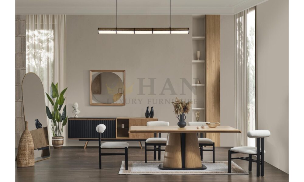 City Siyah Yemek Odası Han Mobilya