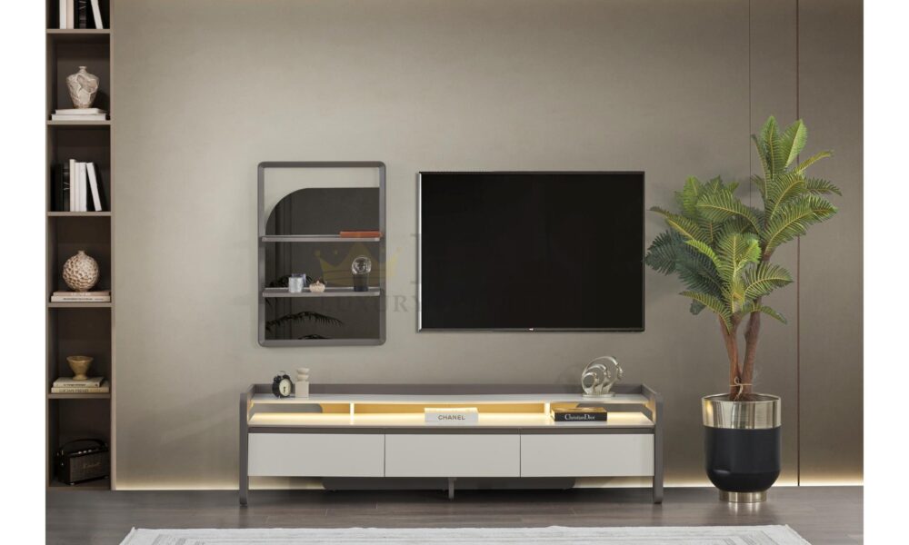 Vizyon Beyaz Tv Ünitesi Han Mobilya