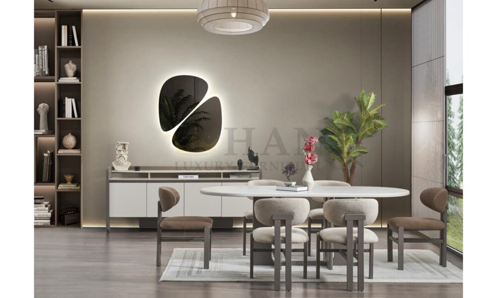 Vizyon Beyaz Yemek Odası Han Mobilya