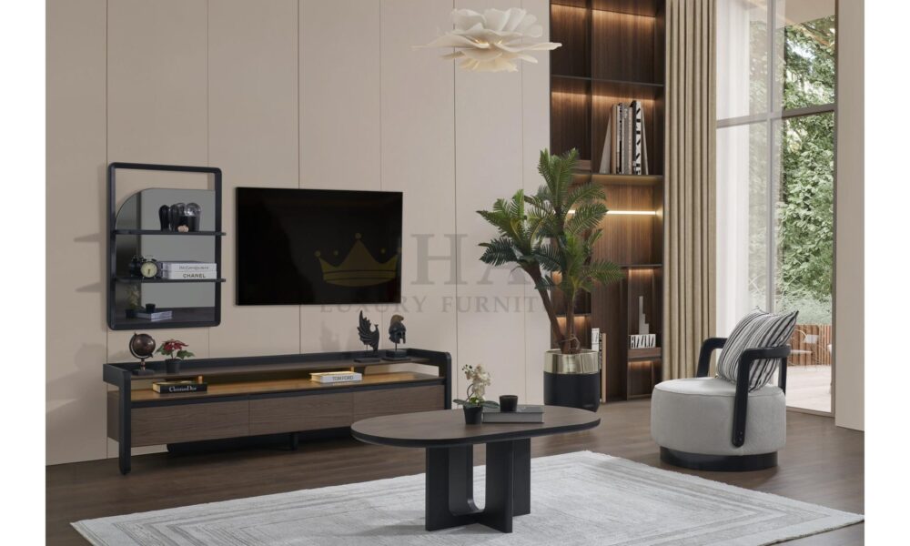 Vizyon Siyah Tv Ünitesi Han Mobilya