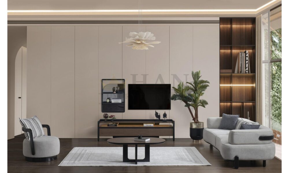 Vizyon Siyah Tv Ünitesi Han Mobilya