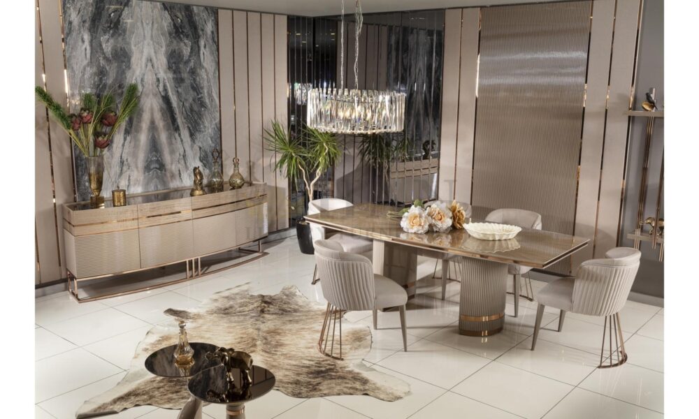 Bordo Yemek Odası Han Mobilya