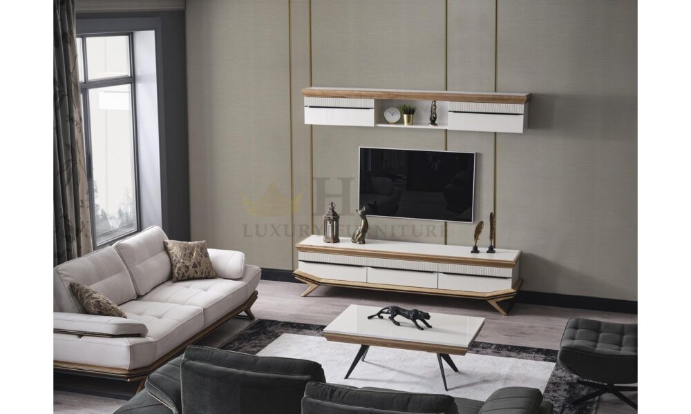 Elize Ahşap Tv Ünitesi Han Mobilya