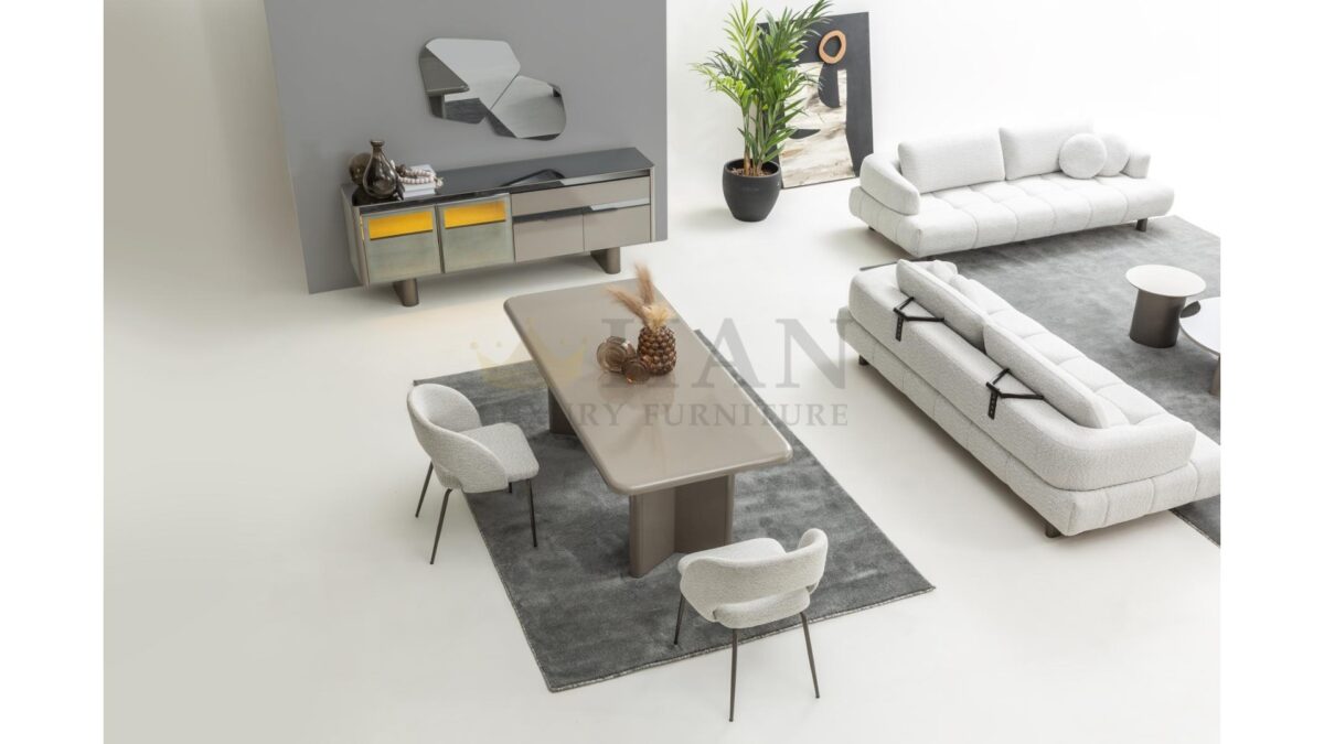 Inox Yemek Odası Han Mobilya