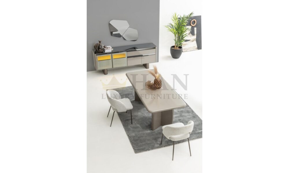 Inox Yemek Odası Han Mobilya