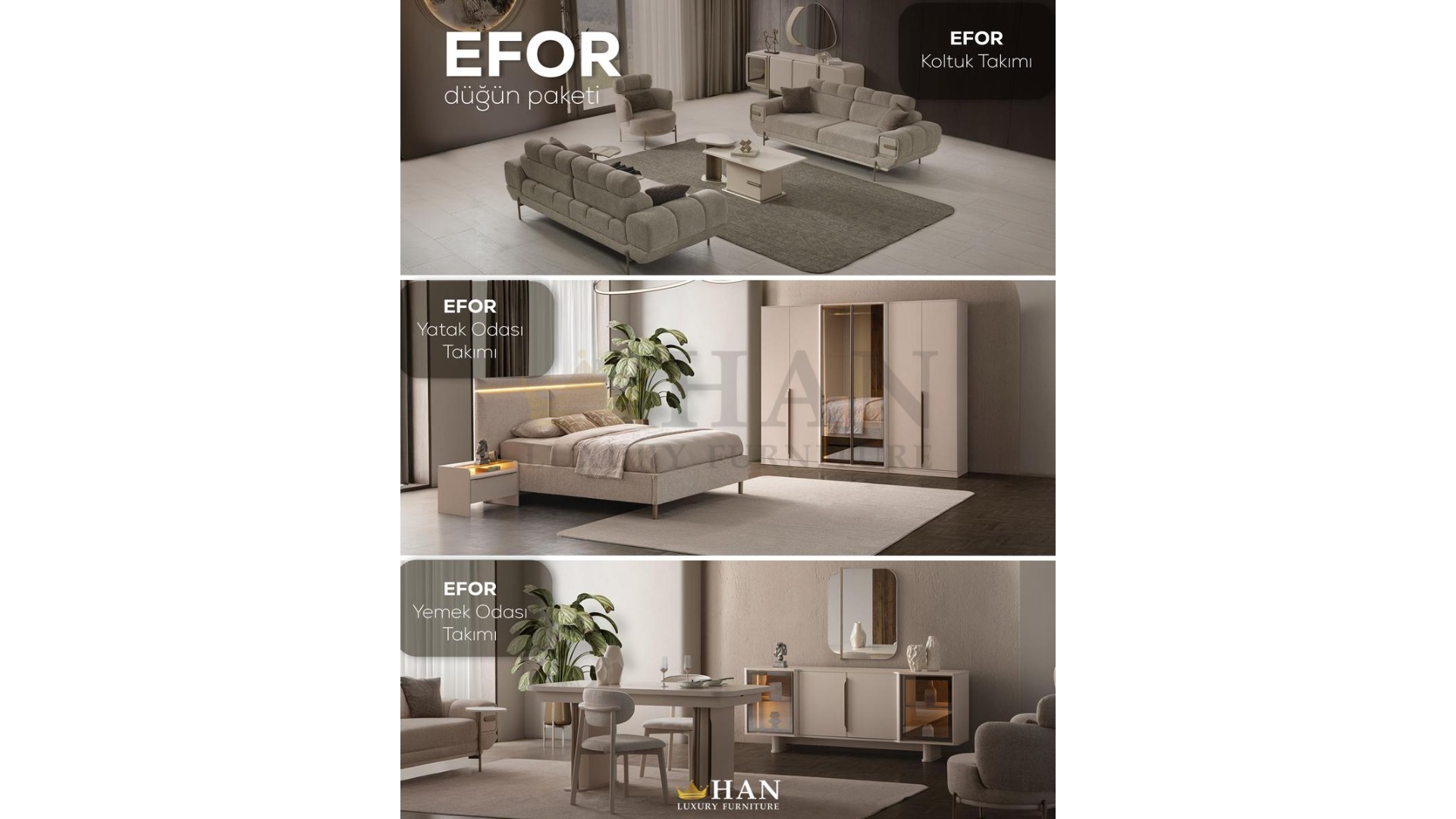 Efor Düğün Paketi Han Mobilya Efor Düğün Paketi Han Mobilya