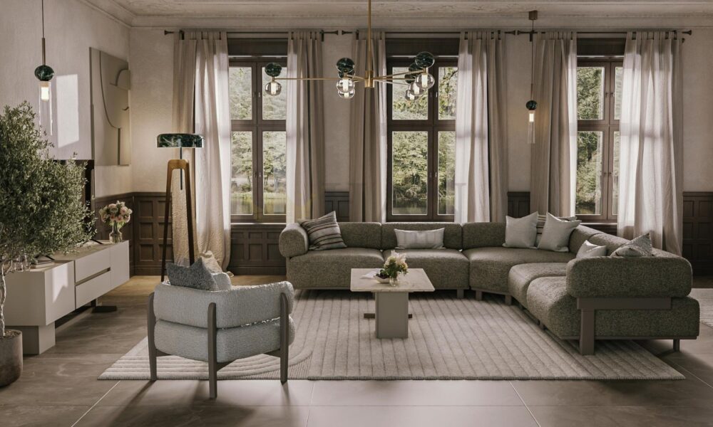 Mocha Köşe Koltuk Takımı Han Mobilya