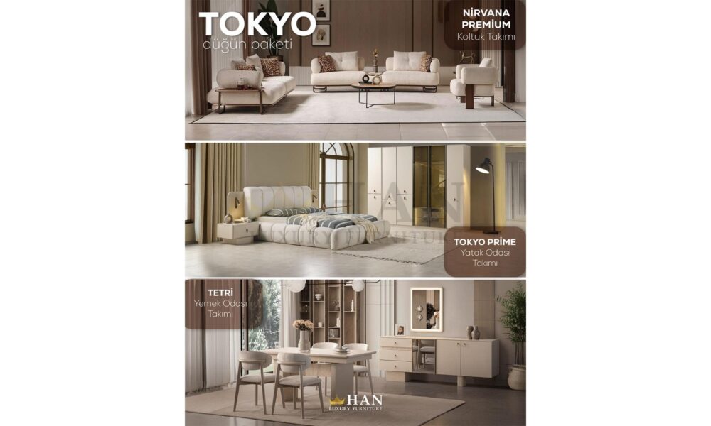 Tokyo Düğün Paketi Han Mobilya