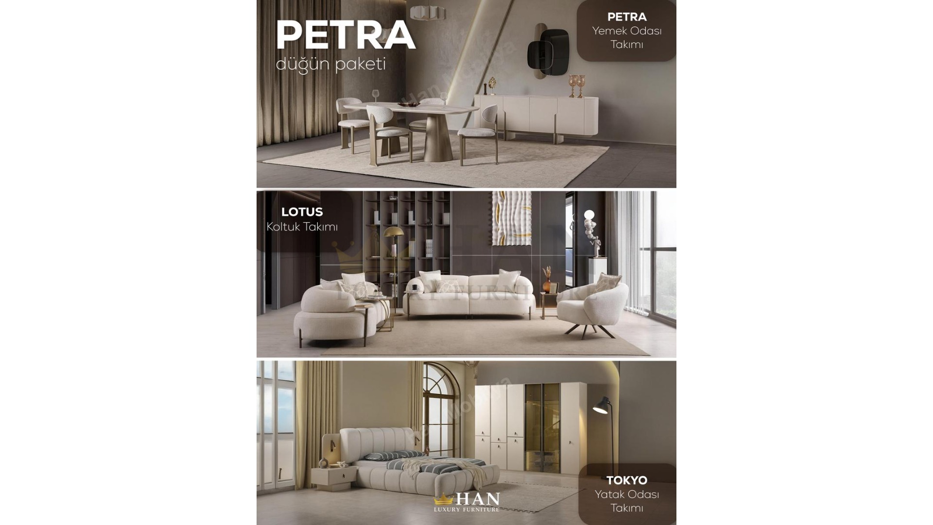 Petra Düğün Paketi Han Mobilya Petra Düğün Paketi Han Mobilya