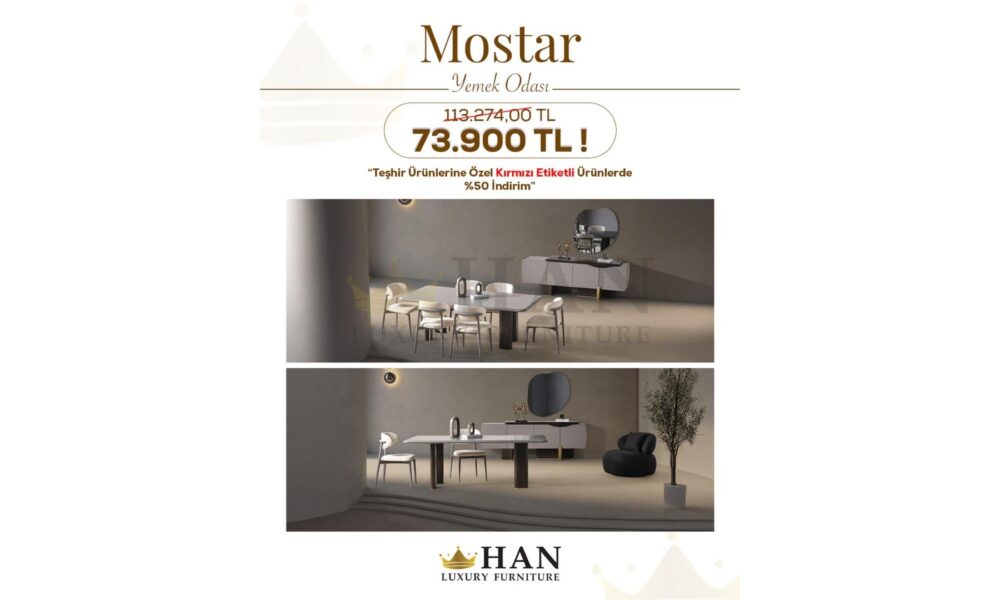 Mostar Yemek Odası Han Mobilya