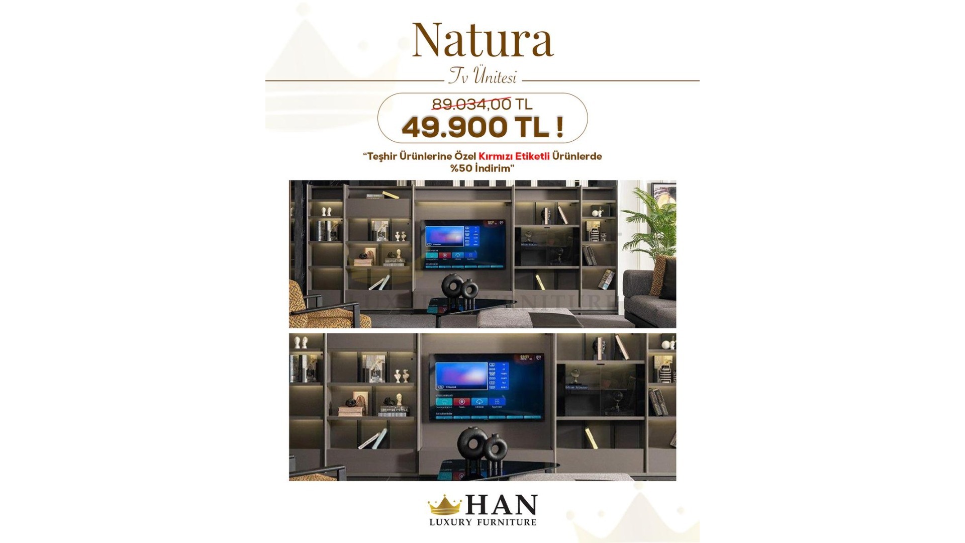 Natura Tv Ünitesi Han Mobilya Natura Tv Ünitesi Han Mobilya