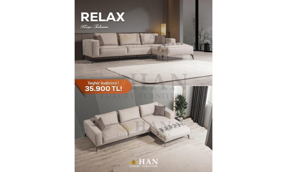 Relax Köşe Takımı Han Mobilya