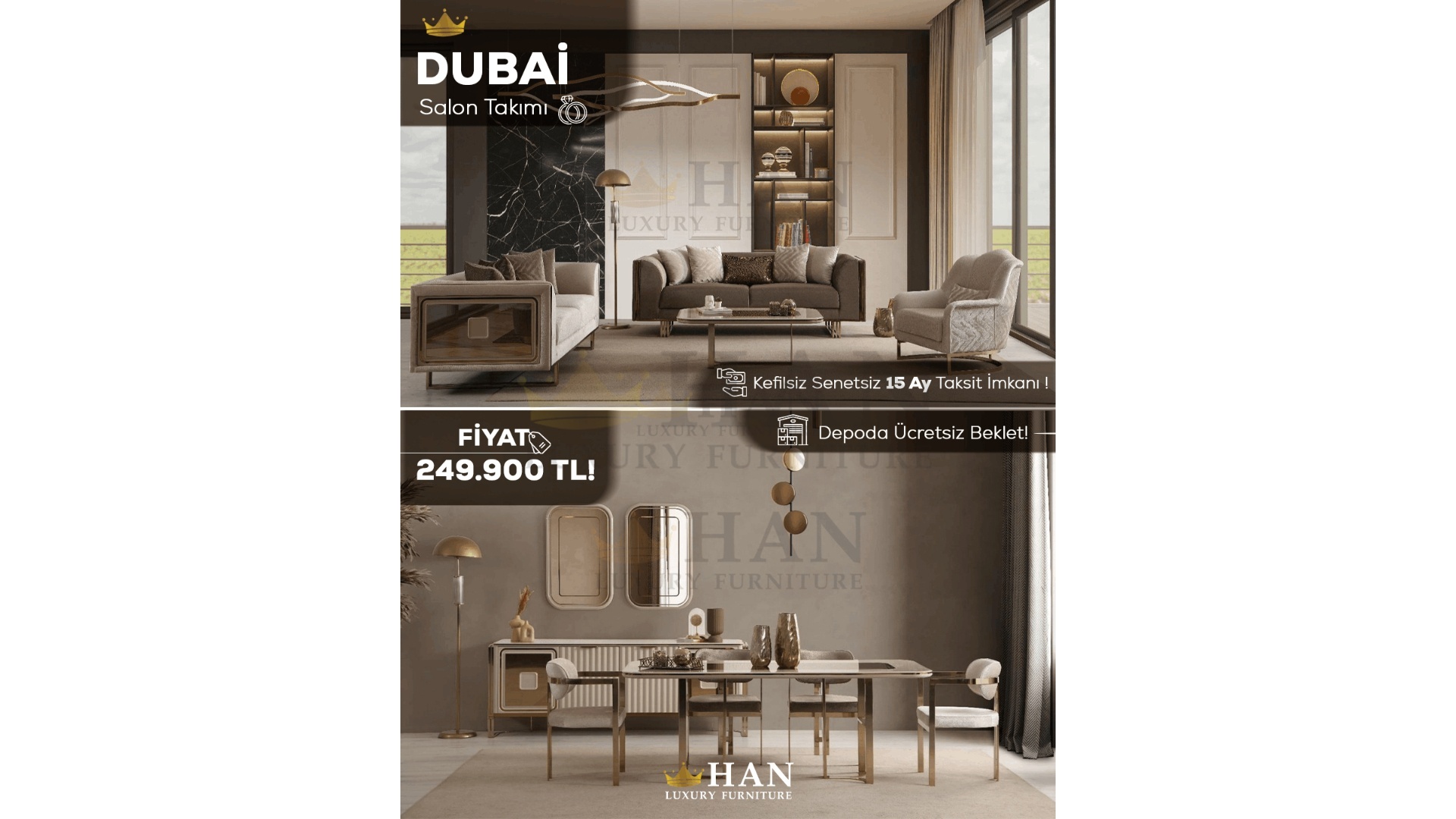 Dubai Salon Takımı Han Mobilya Dubai Salon Takımı Han Mobilya