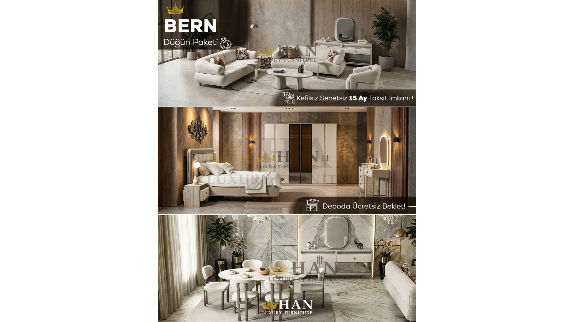 Bern Düğün Paketi Han Mobilya Bern Düğün Paketi Han Mobilya