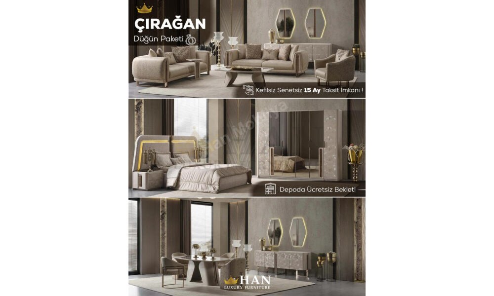 Çırağan Düğün Paketi Han Mobilya