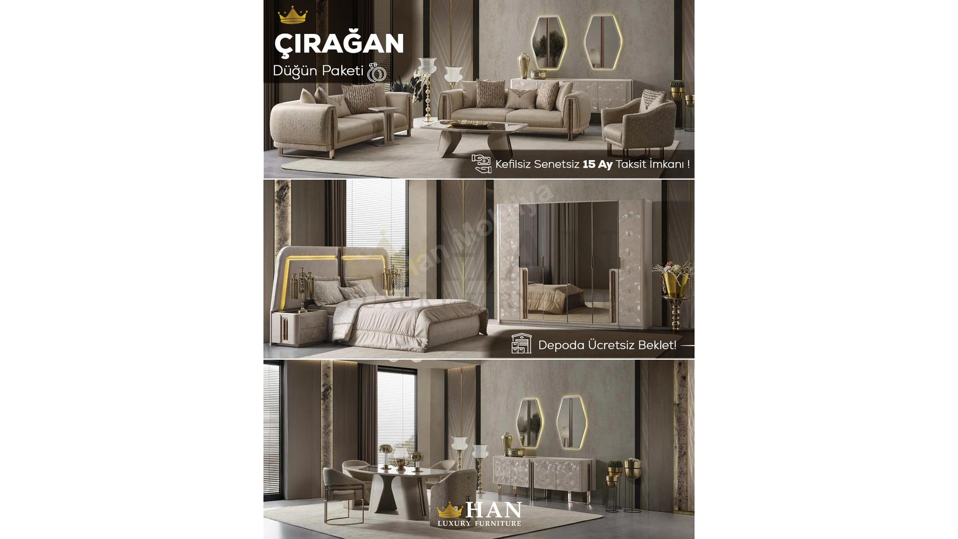 Çırağan Düğün Paketi Han Mobilya Çırağan Düğün Paketi Han Mobilya