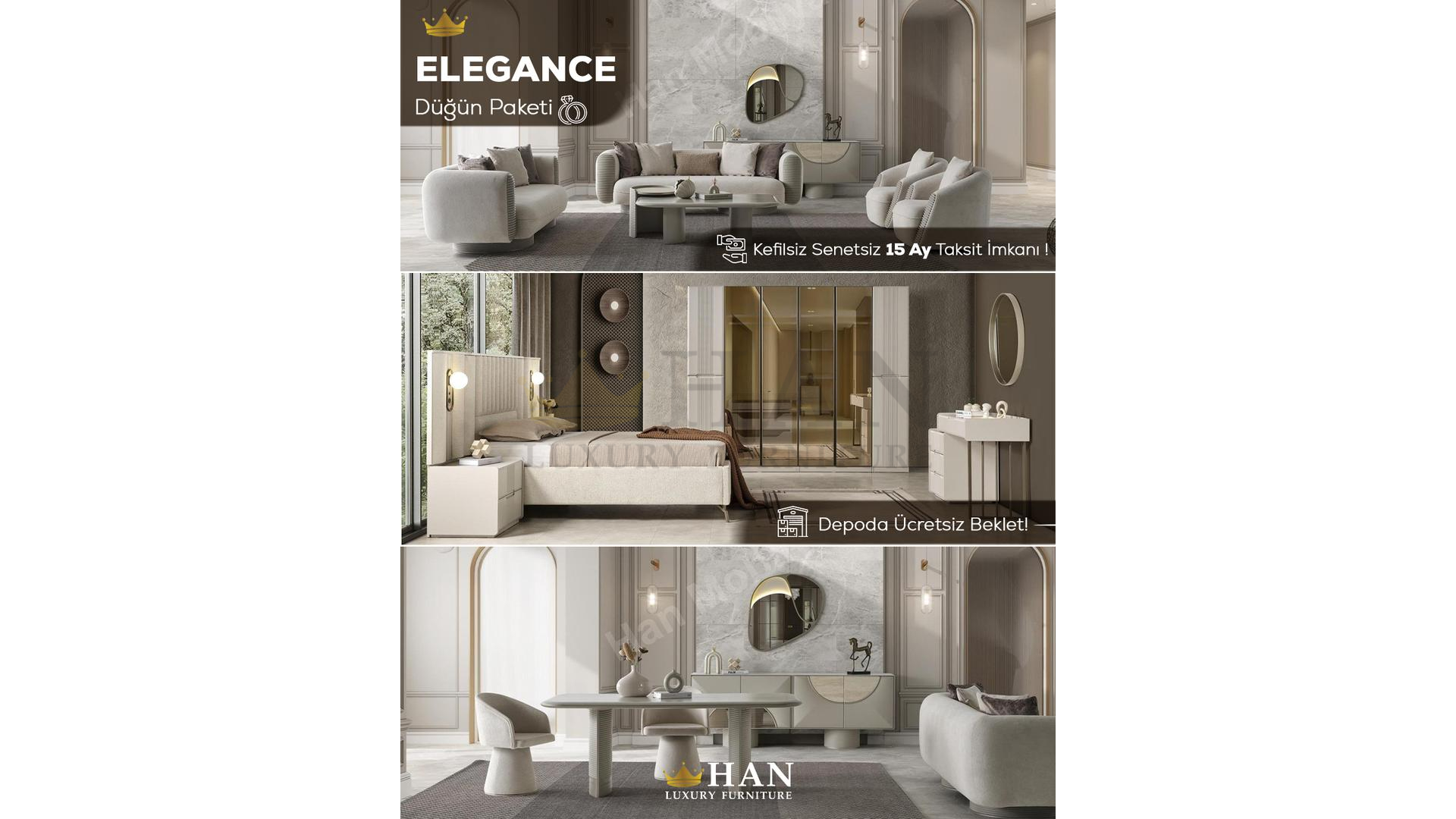 Elegance Düğün Paketi Han Mobilya Elegance Düğün Paketi Han Mobilya