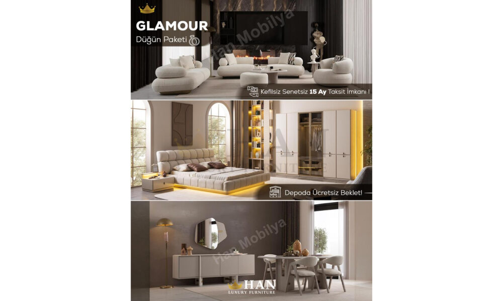Glamour Düğün Paketi Han Mobilya