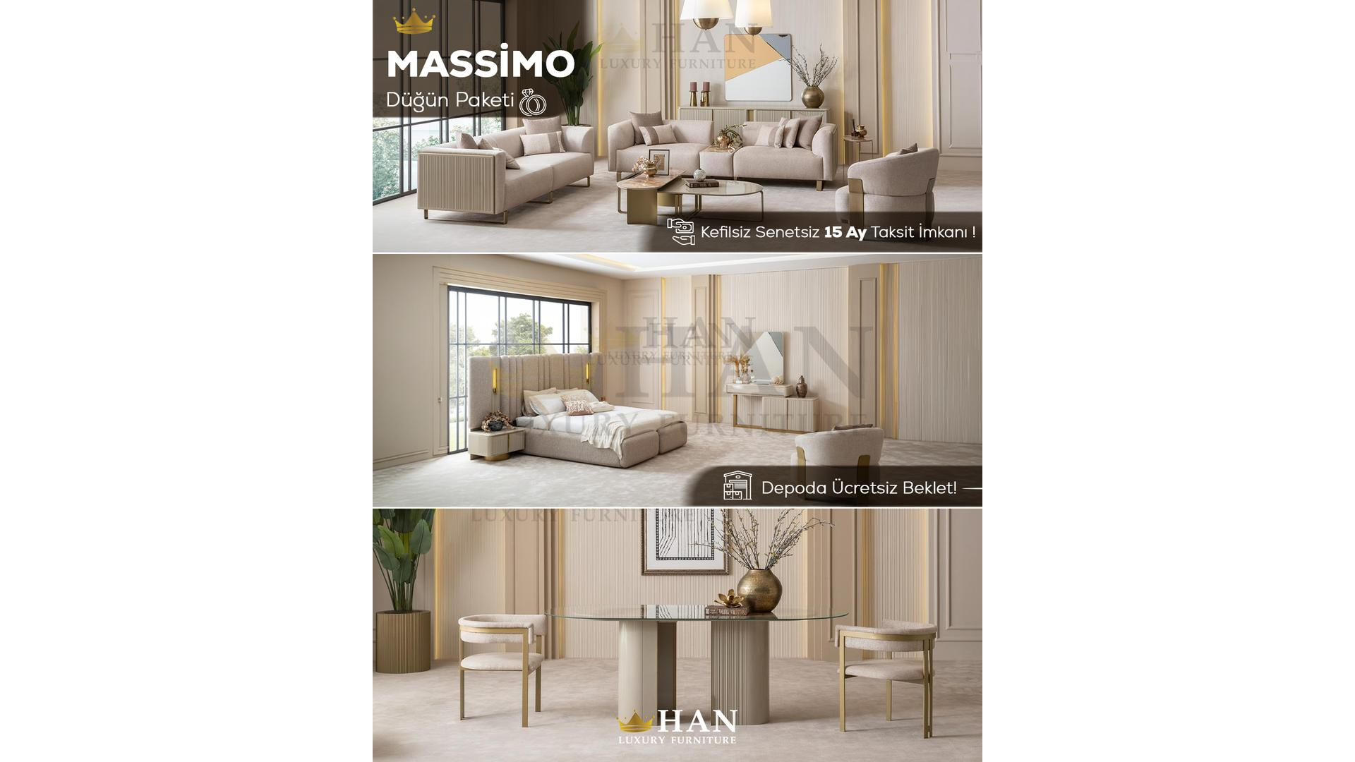 Massimo Düğün Paketi Han Mobilya Massimo Düğün Paketi Han Mobilya