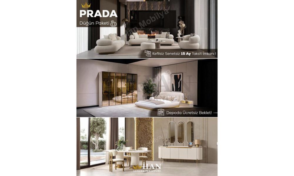 Prada Düğün Paketi Han Mobilya