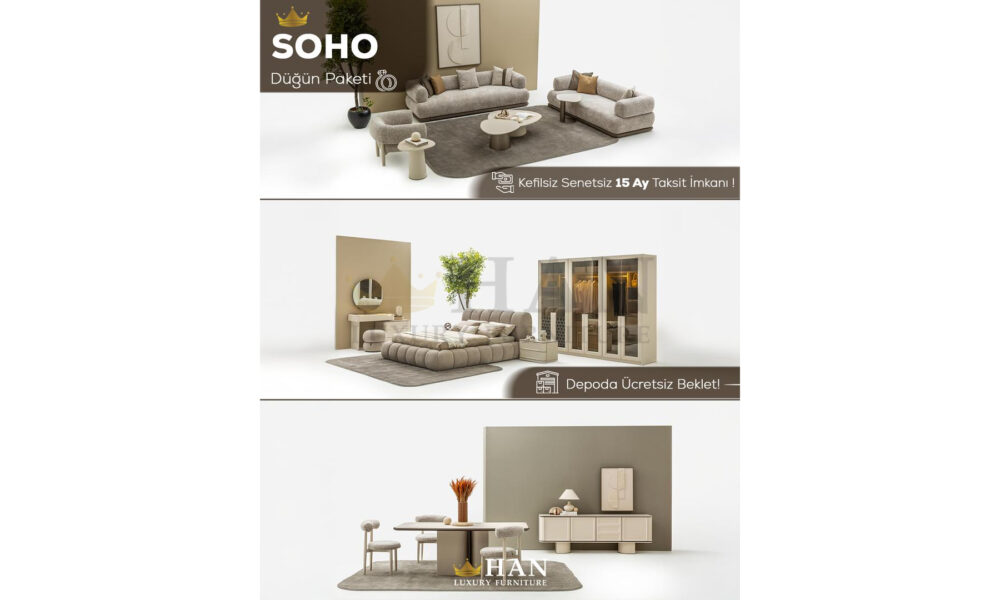 Soho Düğün Paketi Han Mobilya