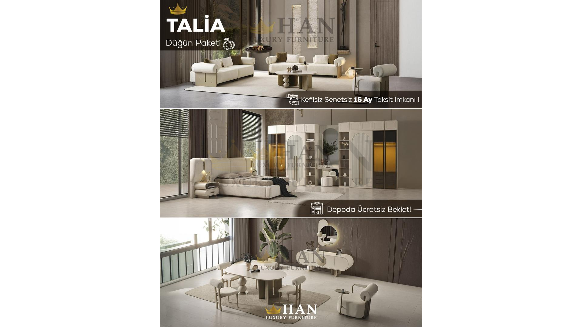 Talia Düğün Paketi Han Mobilya Talia Düğün Paketi Han Mobilya