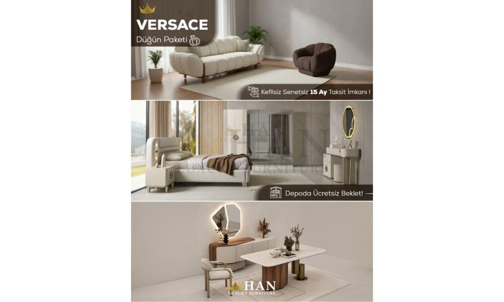 Versace Düğün Paketi Han Mobilya