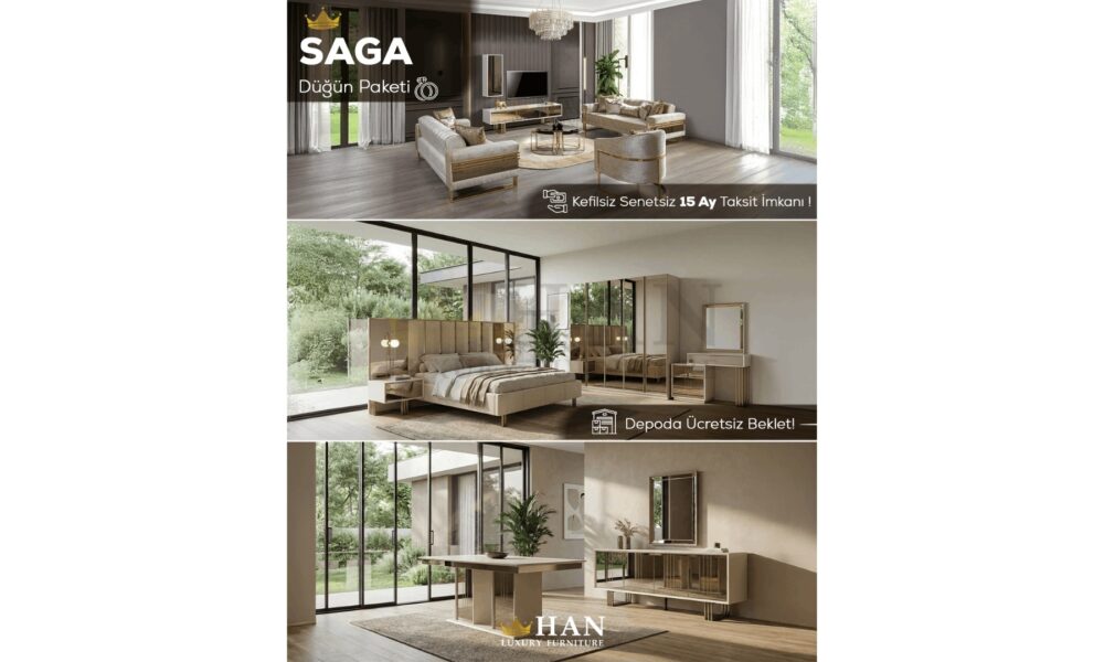 Saga Düğün Paketi Han Mobilya