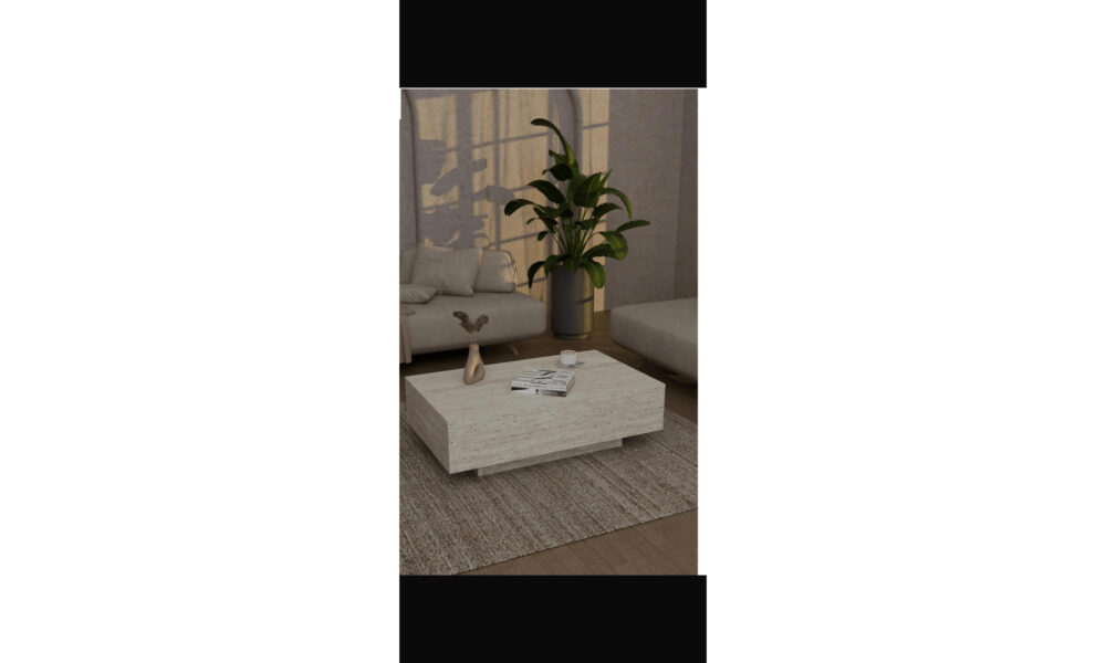 Traverten Orta Sehpa 100x80 Han Mobilya Masko