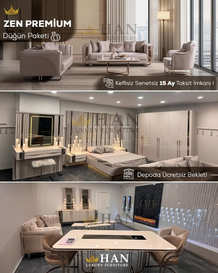 Zen Premium Düğün Paketi Han Mobilya Zen Premium Düğün Paketi Han Mobilya