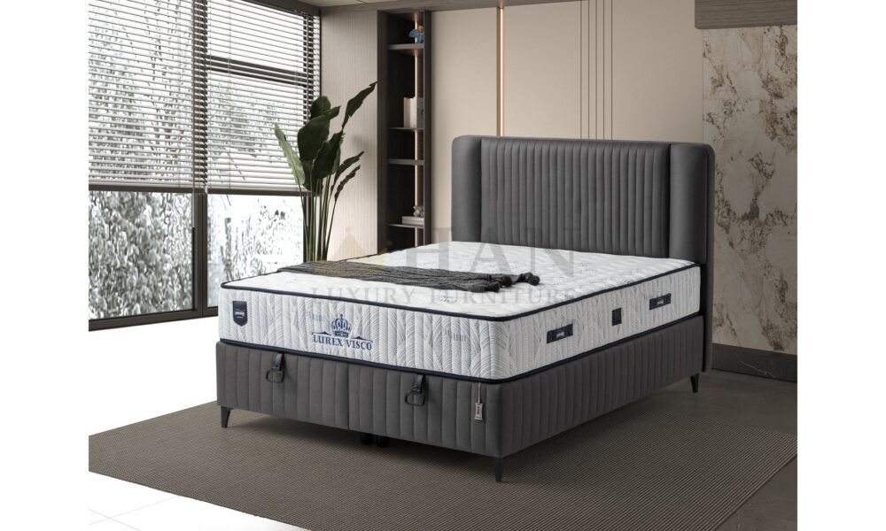 Lurex Visco Yatak-Baza-Başlık Takımı Han Mobilya
